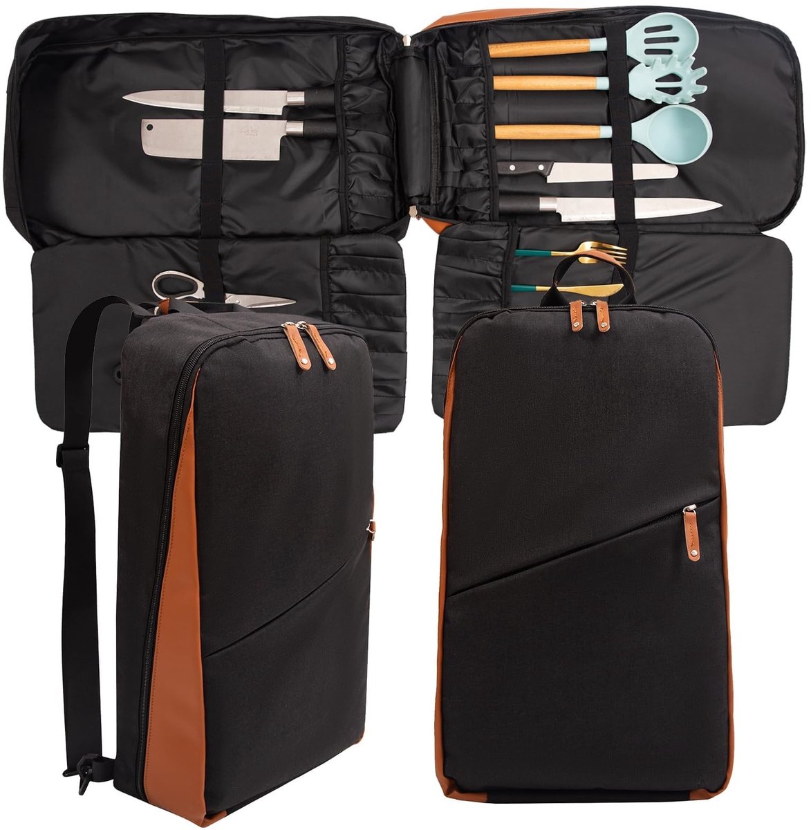 Omgoods - Professionele Koksmes Tas met 21 Compartimenten