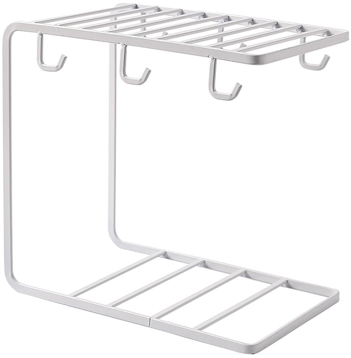 Omgoods- Bekerhouder Robuust - Bekerhouder Keuken - Bekerhouder Koffiekopjes - Bekerhouder Ophangbaar - Bekerhouder Corrosiebestendig - Afmetingen 24 x 23 x 15 cm - Kopjeshouder