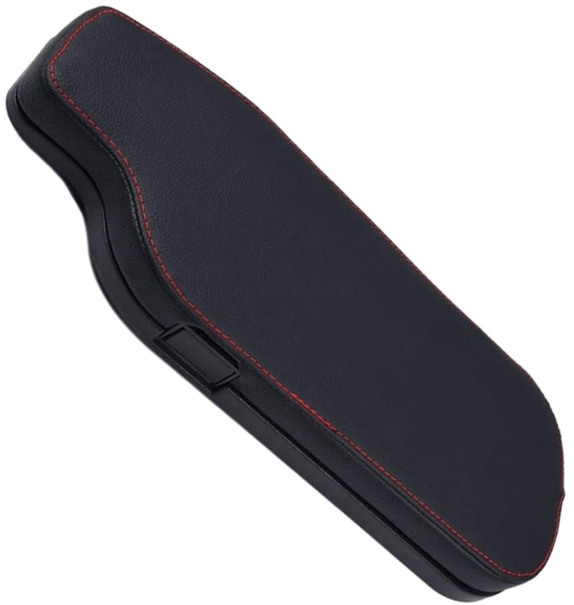 Omgoods - Leren Armsteunhoes voor Middenconsole Zwart Universeel