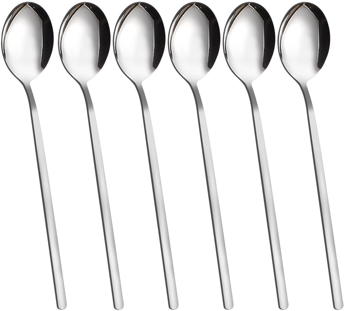 Omgoods - 6-delige Koreaanse Soeplepels Set - Roestvrij Staal 304