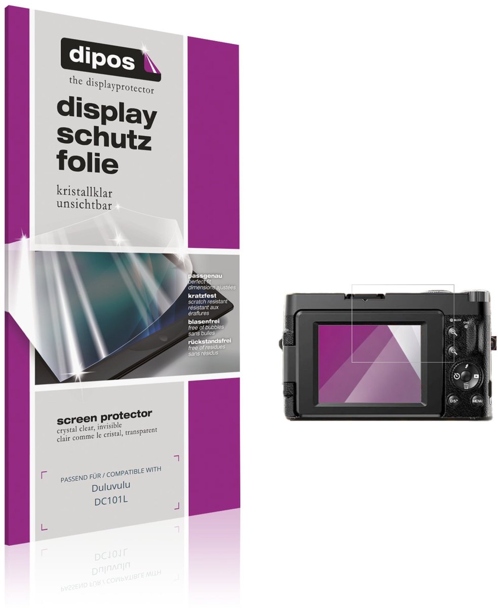 dipos – 4x Beschermfolie geschikt voor Duluvulu DC101L | Krasbestendige & heldere Screenprotector Ultra-Thin