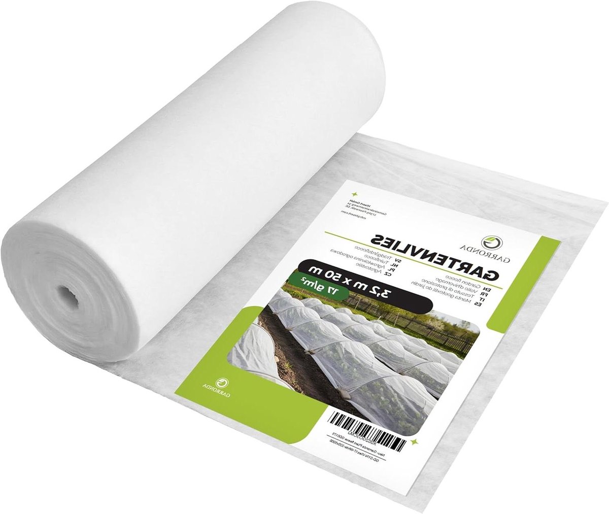 Plantenbeschermingsvlies - Tuinvlies Bodembedekking - Bescherming Tegen Vorst - Ademend Waterdoorlatend - 500 x 320 cm - Wit