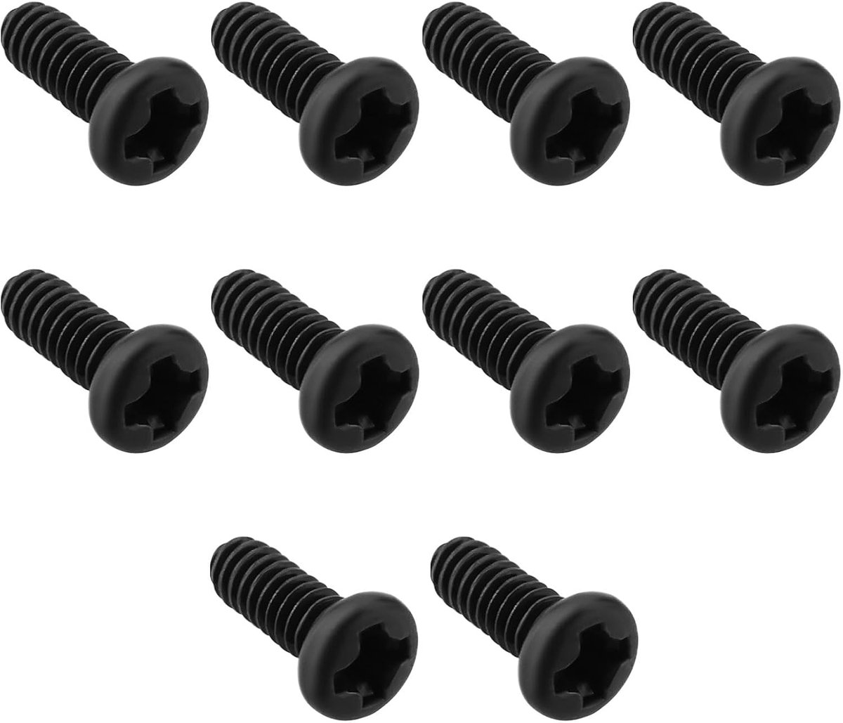 SnelShoppen - 10 Stuks Vervangende Sleutelhanger Schroeven M2 x 5mm Vervangingsonderdeel voor Honda Sleutelafstandsbedieningen Zwart