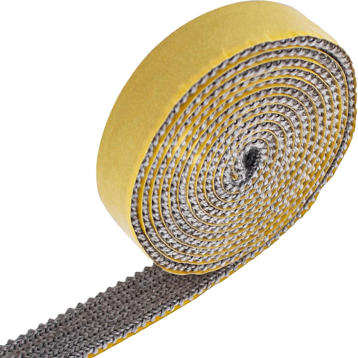 SnelShoppen - Hittebestendige Zelfklevende Deurrubber voor Houtkachels, Openhaarden en Schouwen (2mm x 15mm x 2m) - Ideaal voor Stookpijpen en Schouwd
