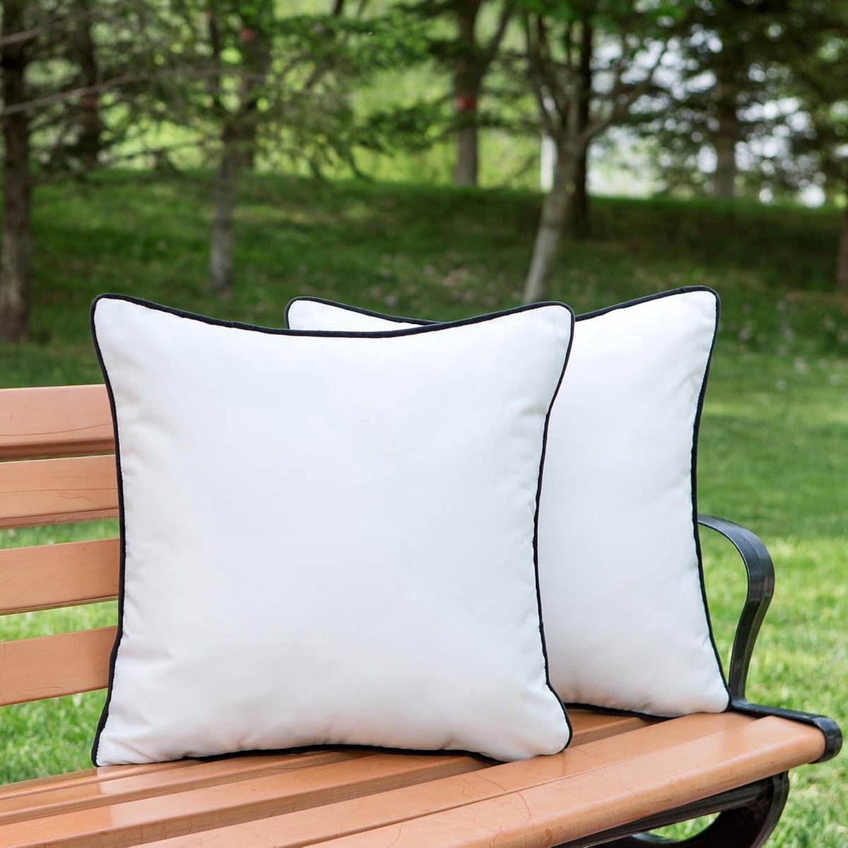 Cushion Covers 45x45cm - Waterdicht - Decoratief Wit - Perfect voor Buitengebruik - ShopVlot
