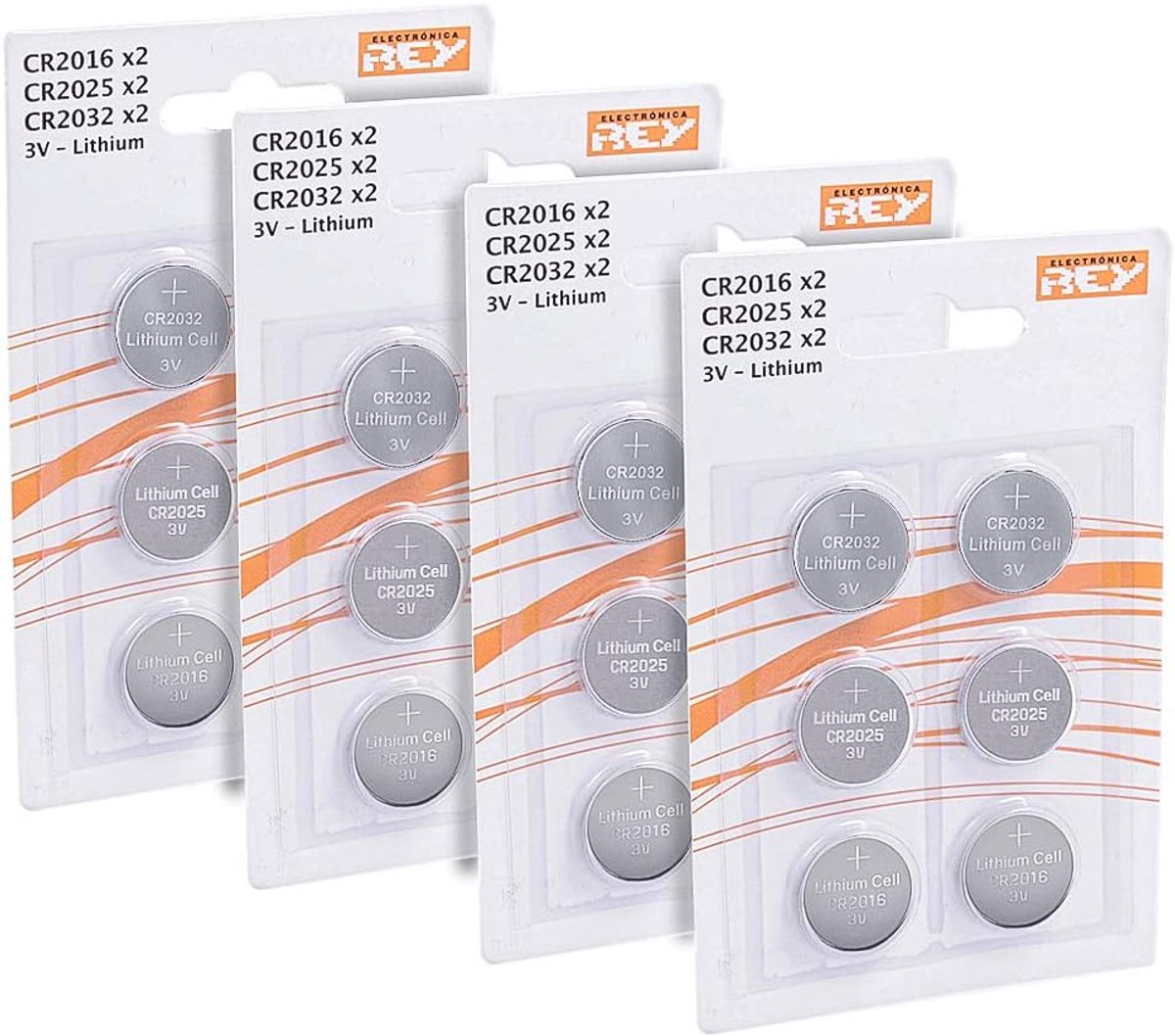 SnelShoppen - Set van 24 Lithium Batterijen 3V CR2016, CR2025, CR2032 - Alkaline Knopcel Batterijen voor Afstandsbedieningen, Digitale Camera's, Speel