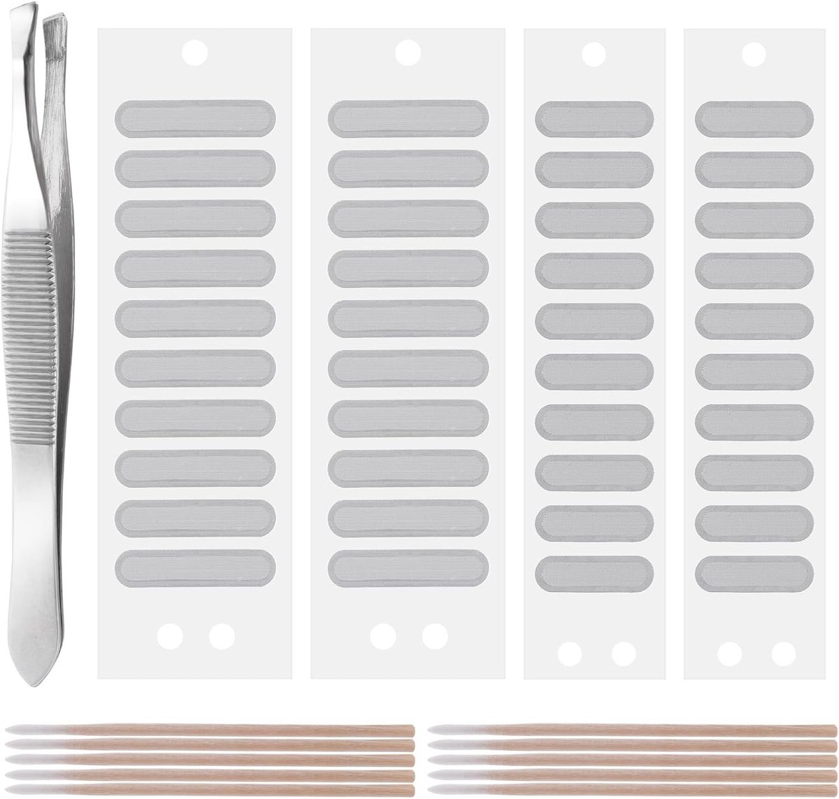 Phone Speaker Beschermstickers - 51 Stuks Anti-Dust Zelfklevende Mesh Cover Kit met Schoonmaakstaafjes en Pincet voor Telefoonluidsprekers