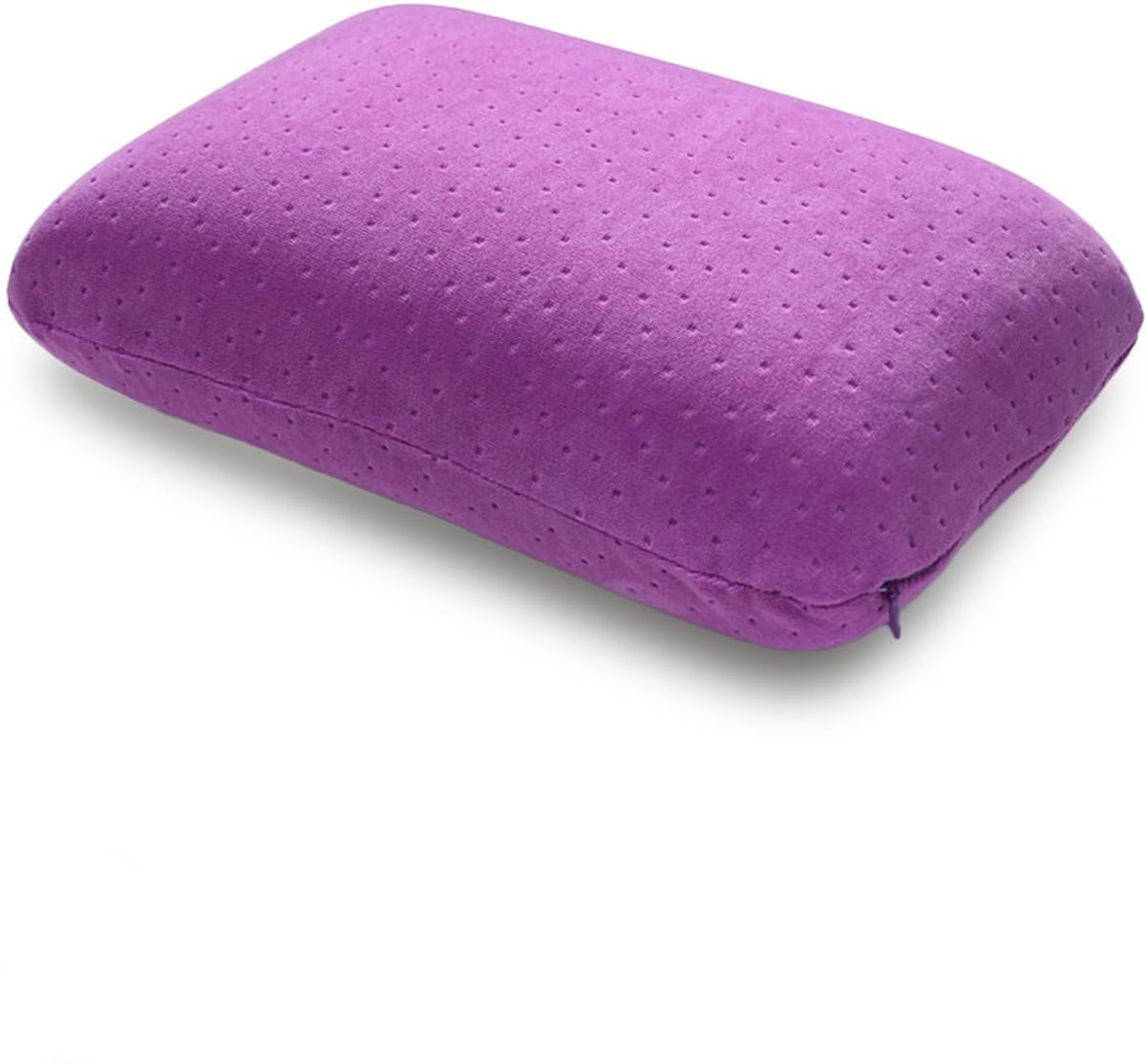 Nekkussen - Nekkussen vliegtuig - Nekkussen memory foam- Compact kampeerkussen - Lichtgewicht draagbaar - Afneembare hoes - Ideaal voor reizen - slapen - kamperen - dutjes en nek- lendensteun - Paars