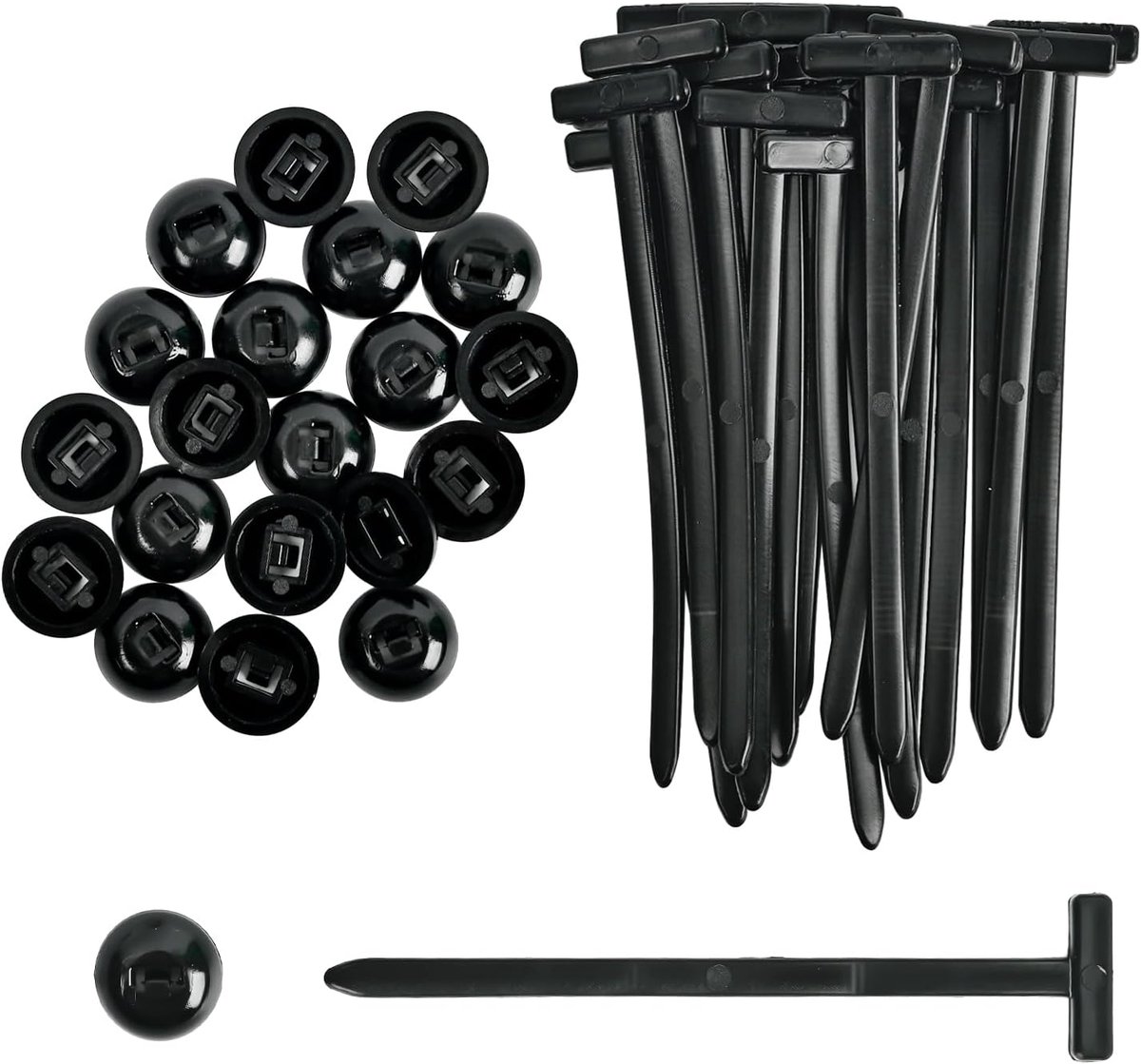 20 Stuks Universele Nylon Kabelbindergesp - Kabelbinderklemmen - ShopVlot