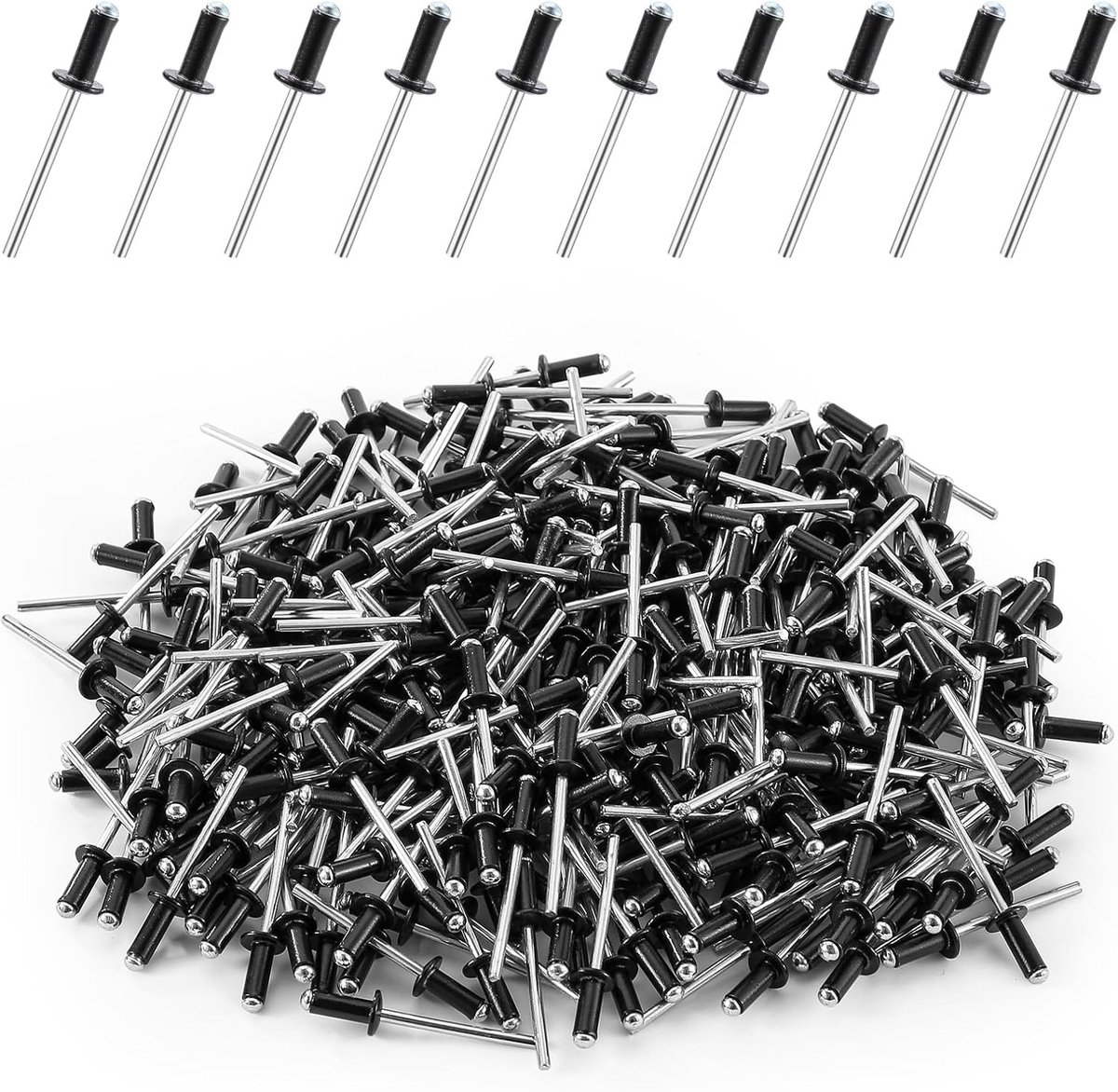 160 Pcs Blind Rivets Aluminium Rivets Pop Nails 4.8 x 16 mm Rivets Aluminium Blind Rivets Aluminium Rivet Set for - ShopVlot