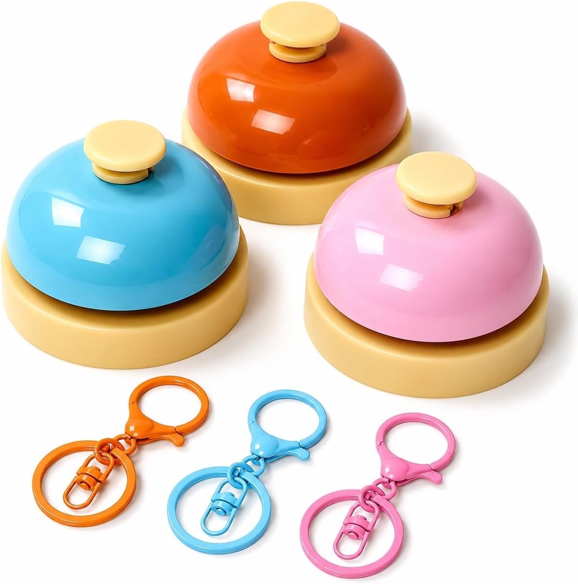 SnelShoppen - Set van 6 Huisdierbellen, Inclusief Kattenbel, Tafelbel, Hondbel, Sleutelhangers x 3, Geschikt voor Puppy Training, Zindelijkheidstraini