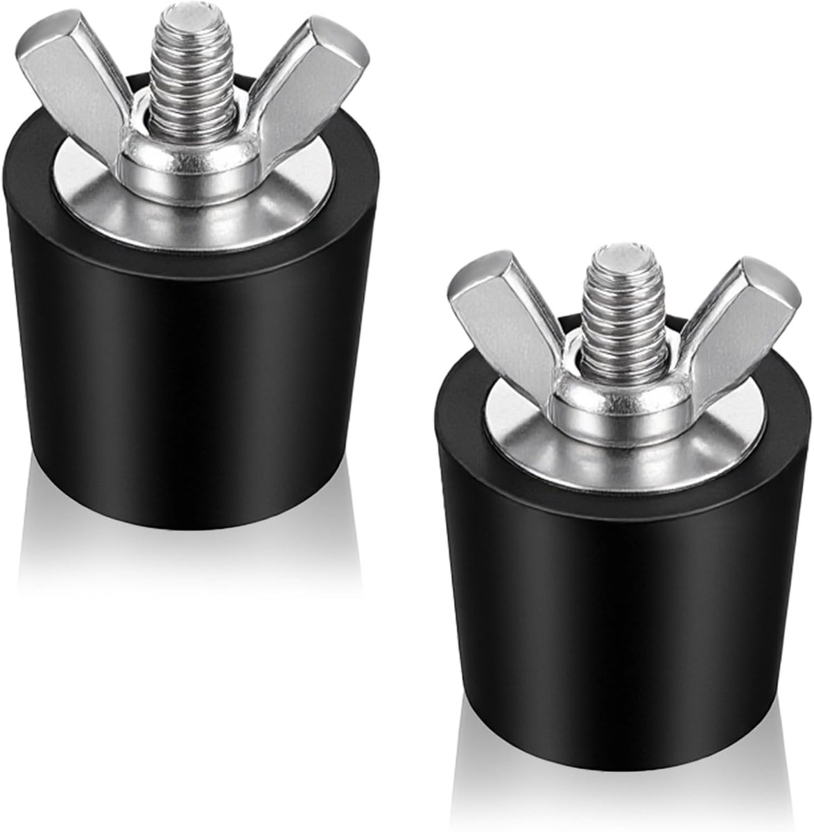 SnelShoppen - Bremorou Zwembad Winterstopper 2 Pack Rubber Stoppen met RVS Schroeven voor Boven- en Ingrondzwembaden, Heavy Duty, Schimmer- en Terugst