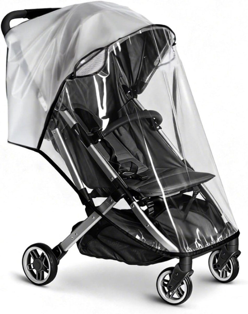 SnelShoppen - Universele Regenbescherming voor Kinderwagens - Hoogwaardige Waterdichte Bescherming tegen Regen, Wind, Sneeuw en Vervuiling - Geschikt