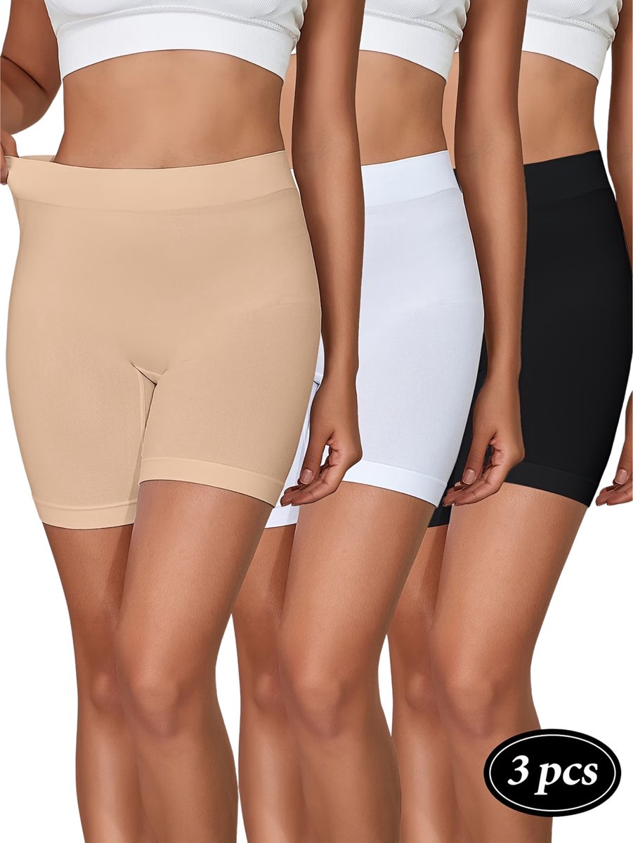 Currero Biker Short Dames Gymshort Korte Legging Lange Onderbroek Bikershort Met Pijpjes Gemengde Kleur