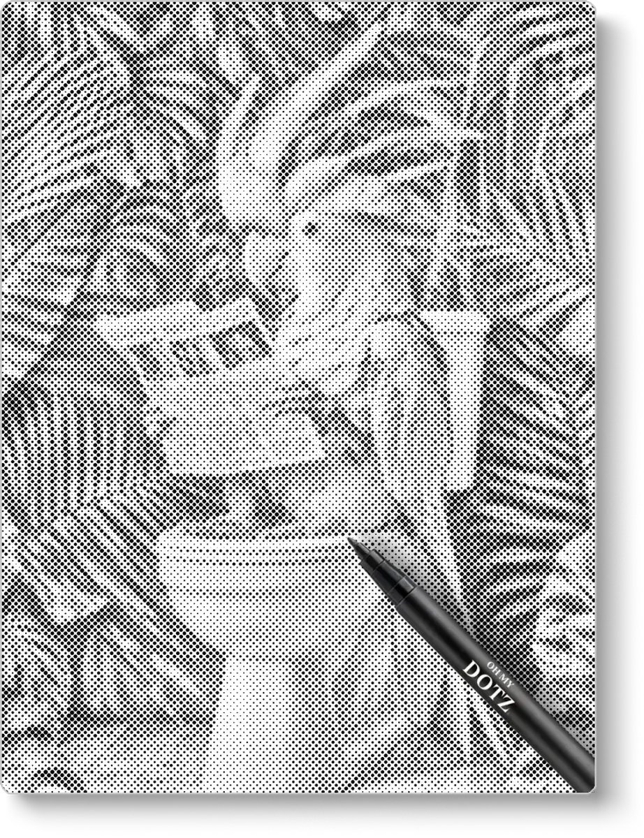 Vogel op het toilet | Dot painting | 40x50cm | Dot painting | Oh My Dotz | Dots stippen | Diamond painting & Schilderen op nummer alternatief | Happy hobby