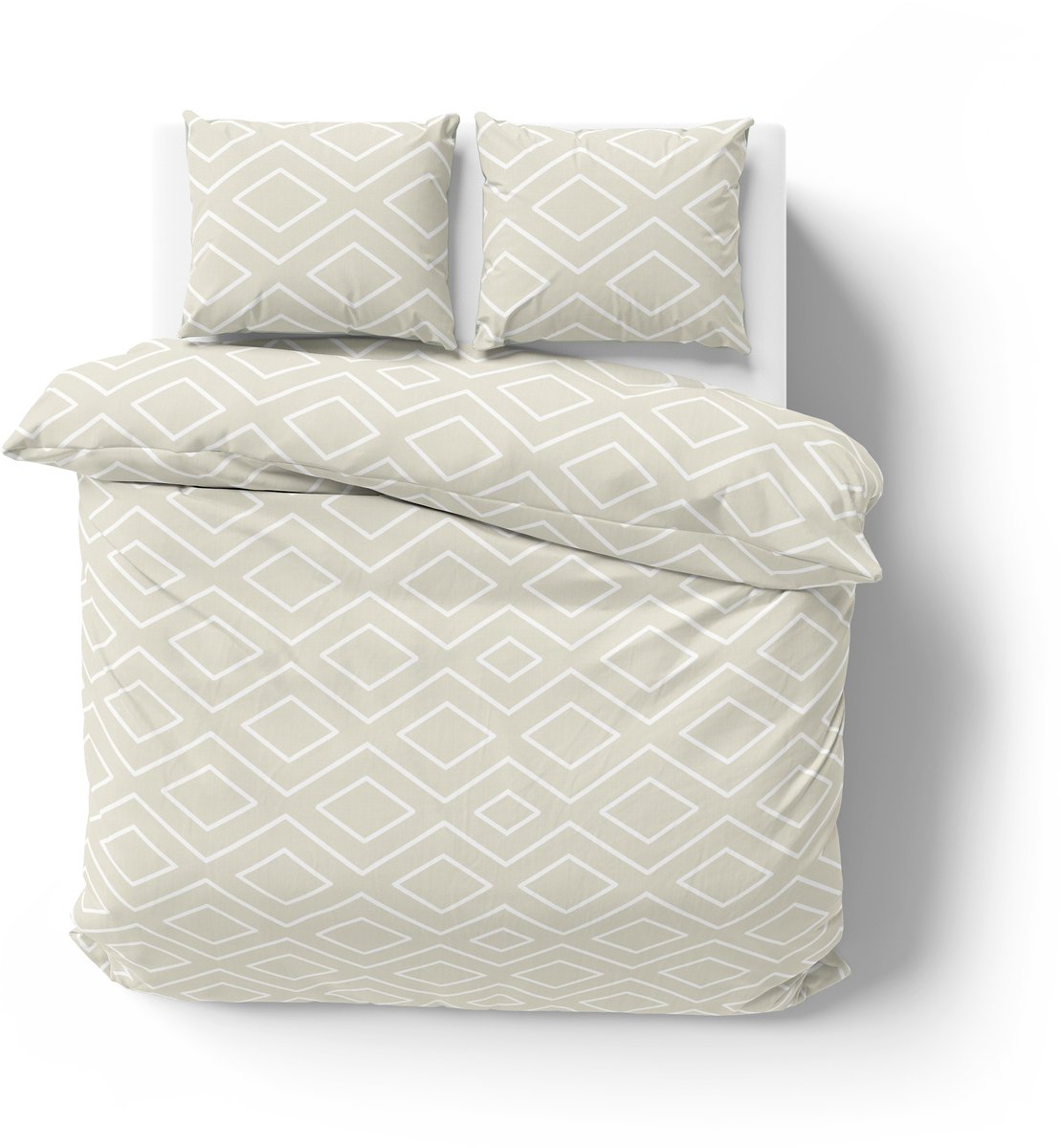 Dekbedovertrek 100% Katoen Premium - 240 x 260 cm - Extra breed - Renaux Beige