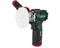 Parkside - 12V Accu retoucheermachine - detail schuurmachine incl. accessoires - met accu en lader