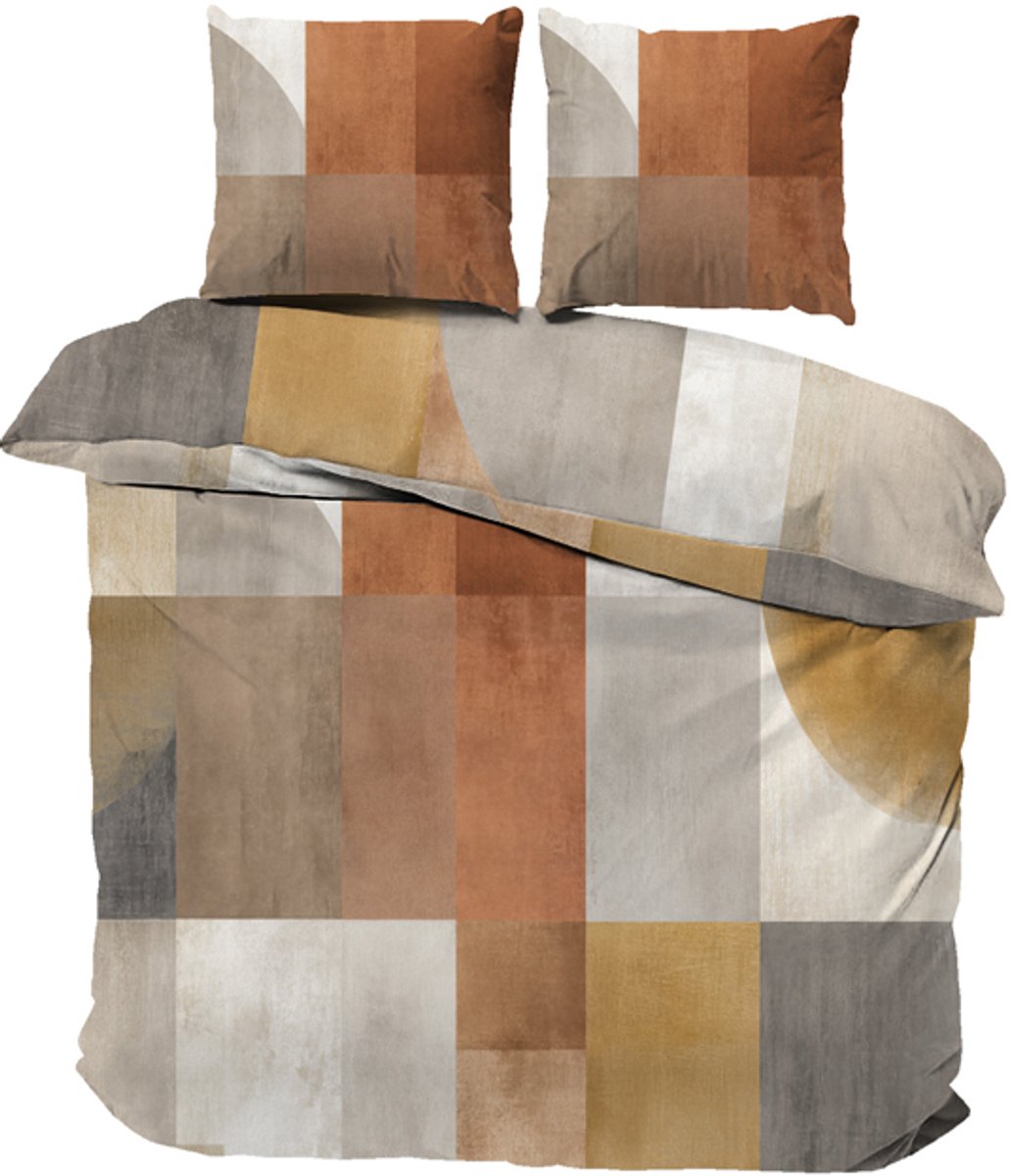 iSleep Dekbedovertrek Veerle - Tweepersoons - 200x200/220 cm - Multi