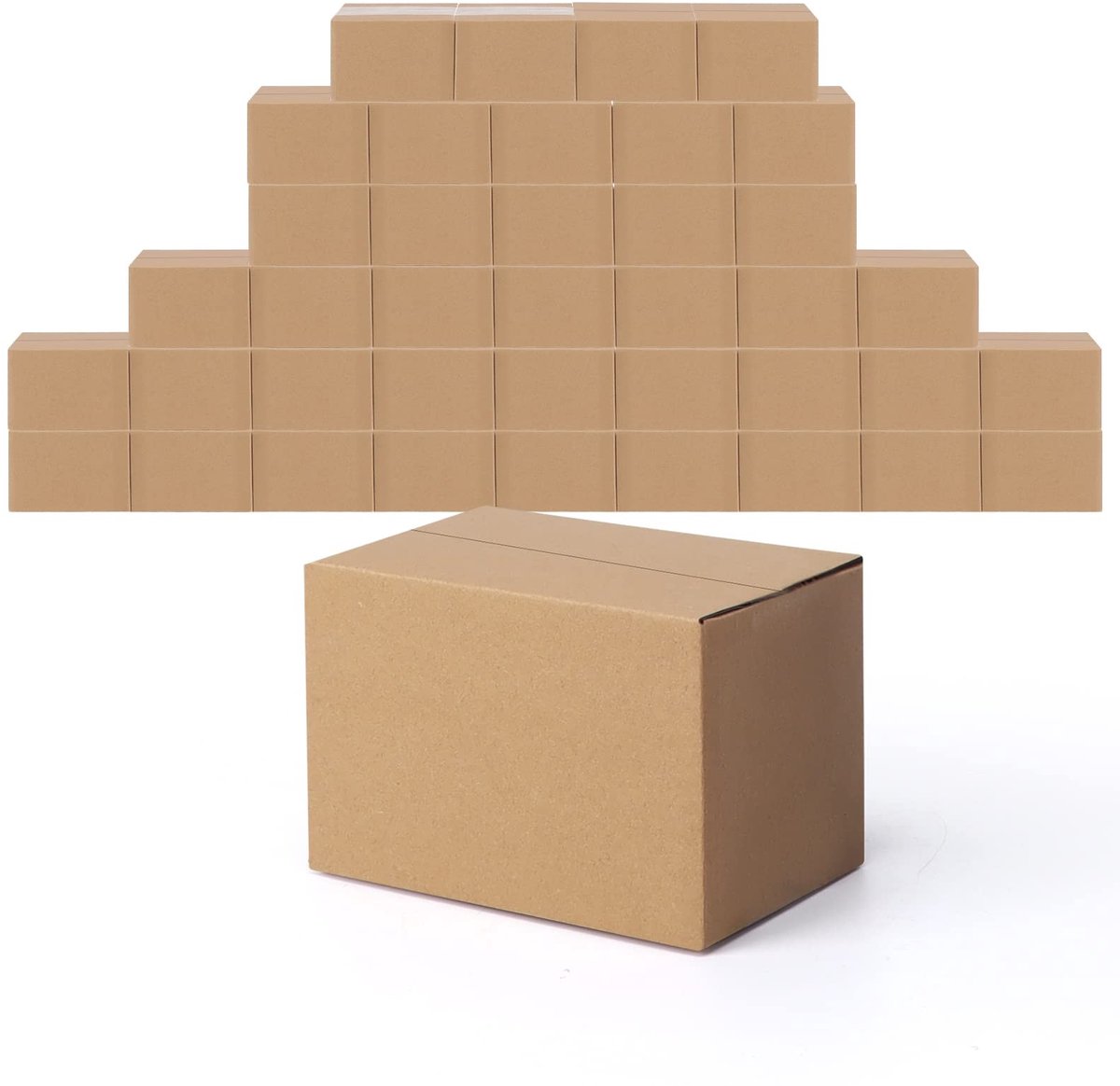 Omgoods - Set van 40 Kleine Kartonnen Dozen voor Verzenddoeleinden