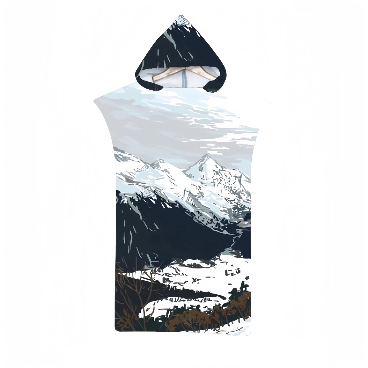 Omgoods - Volwassen Capuchon Strandhanddoek - 85x110 cm