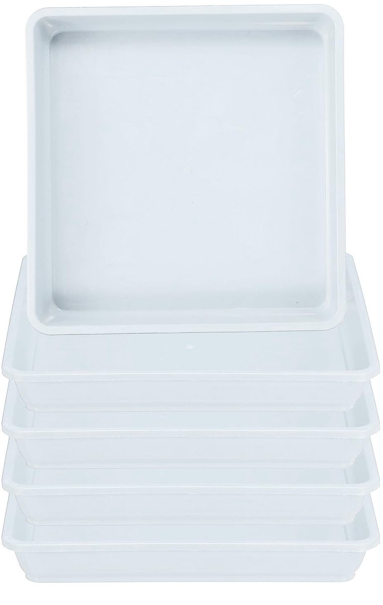 Omgoods - Set van 1 Plastic Plantenschotel 7 Inch voor Binnen en Buiten