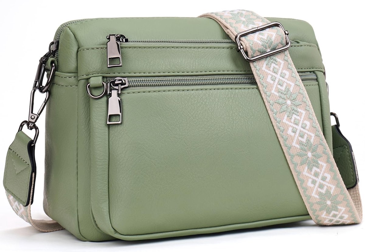 Omgoods - Multifunctionele Schoudertas voor Touchscreen Telefoon met 8 Creditcard Slots