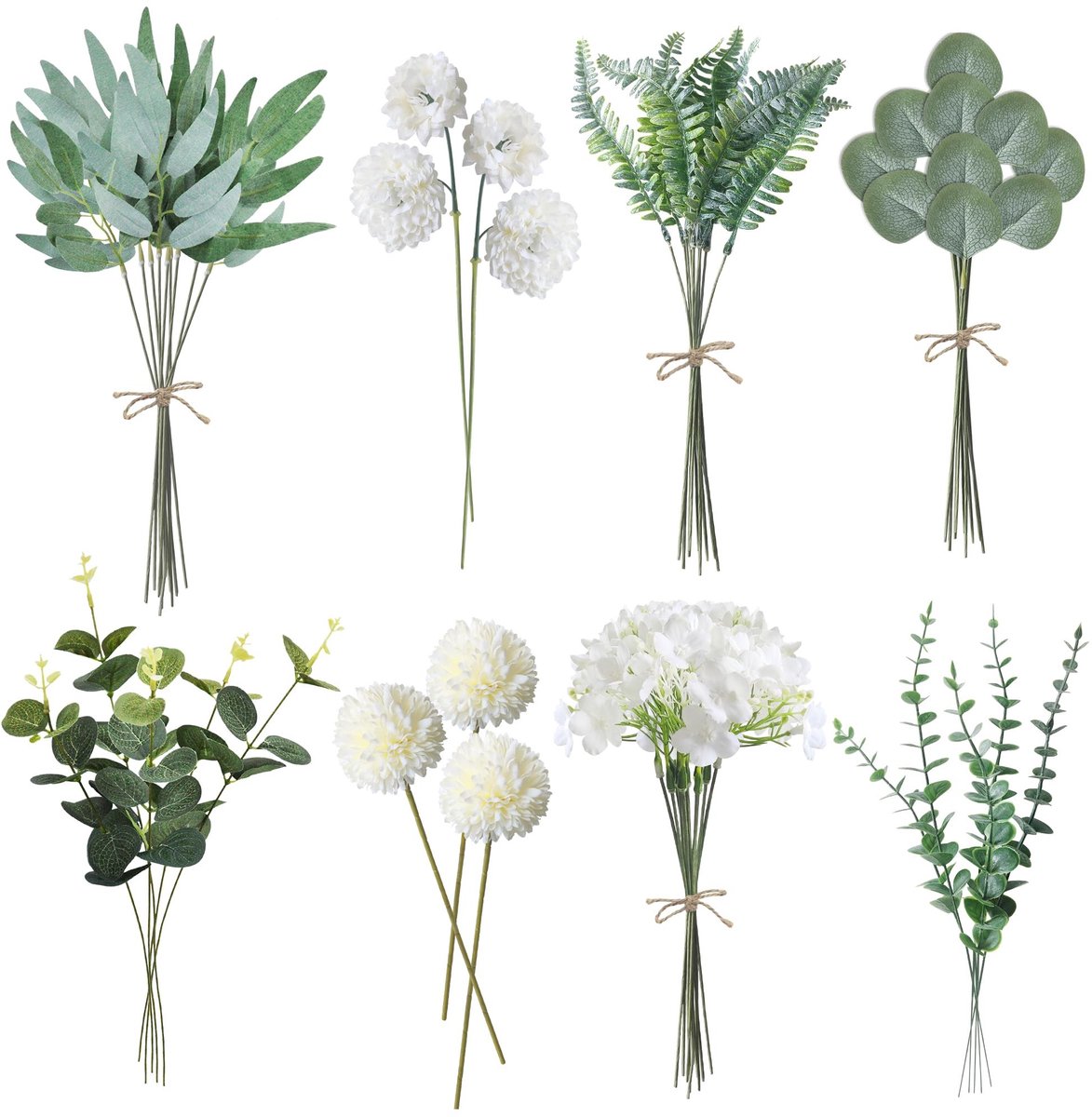 Omgoods - 55-delige Set van Kunstmatige Takken en Bloemen voor Decoratie