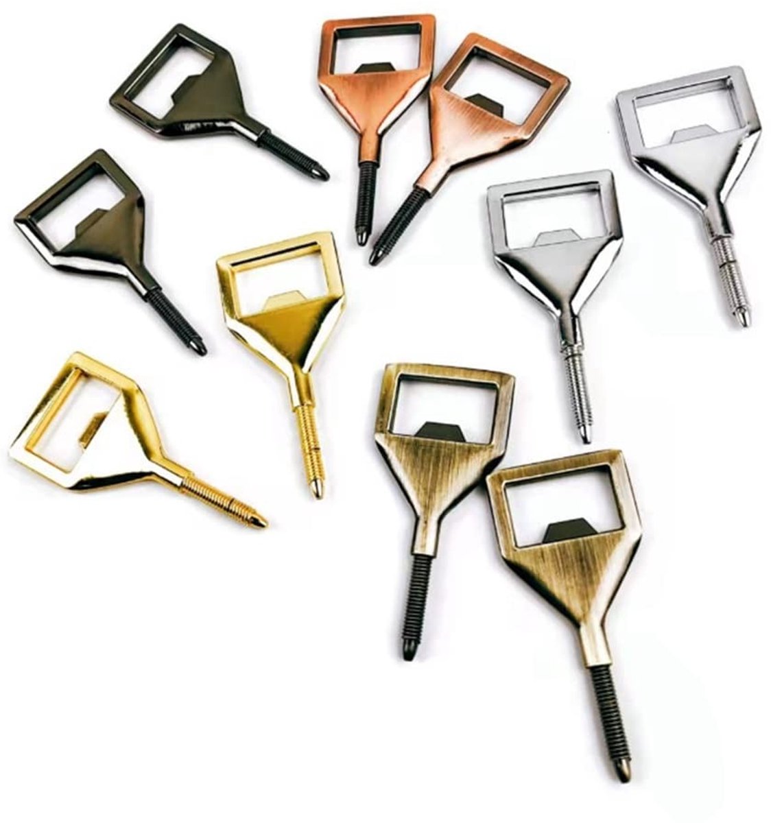 Omgoods - DIY Metalen Flessenopener Kit met 10 Stuks voor Bier en Frisdrank