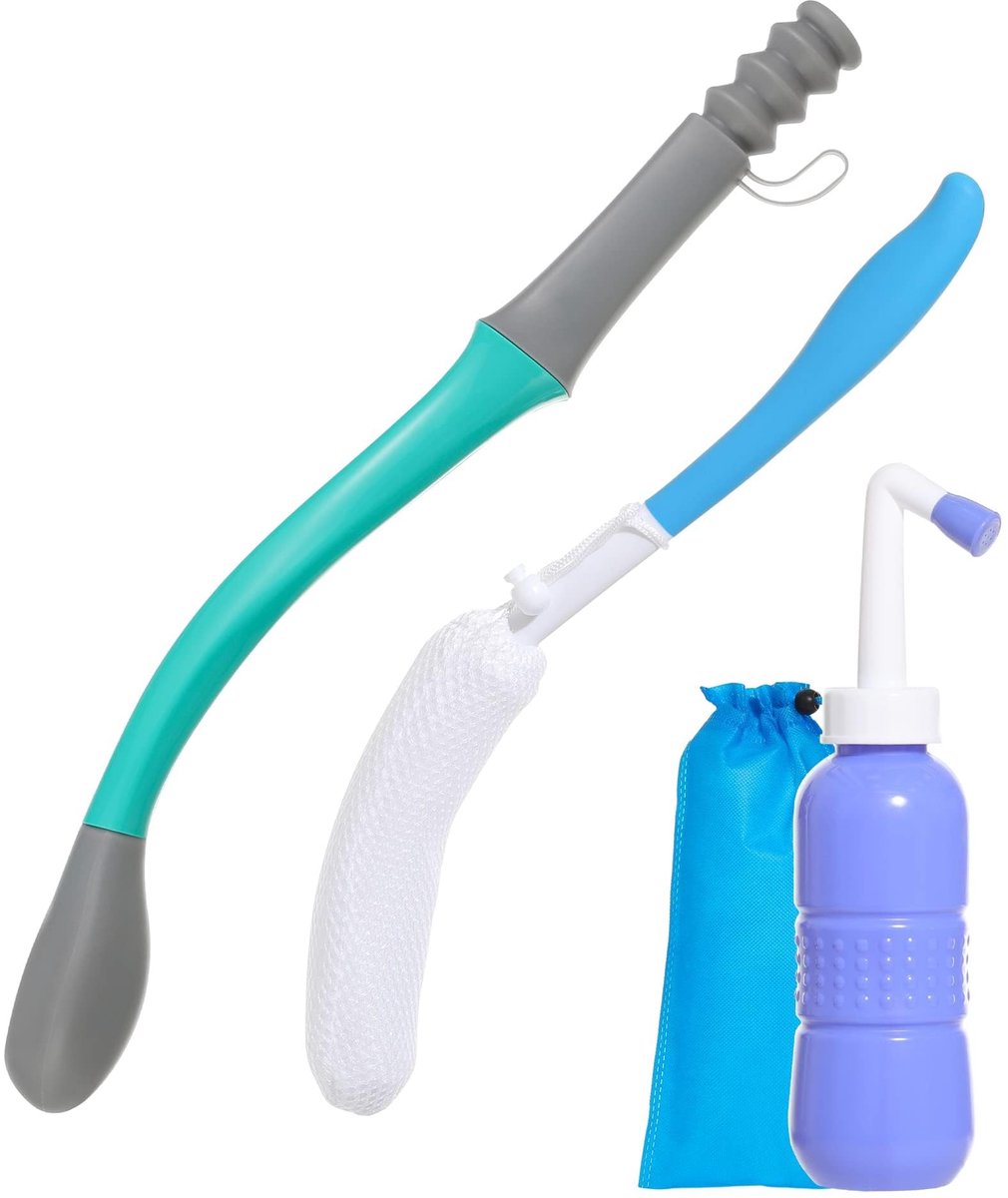 Omgoods - Toilethulpmiddel met Lange Handgreep voor Persoonlijke Hygiëne