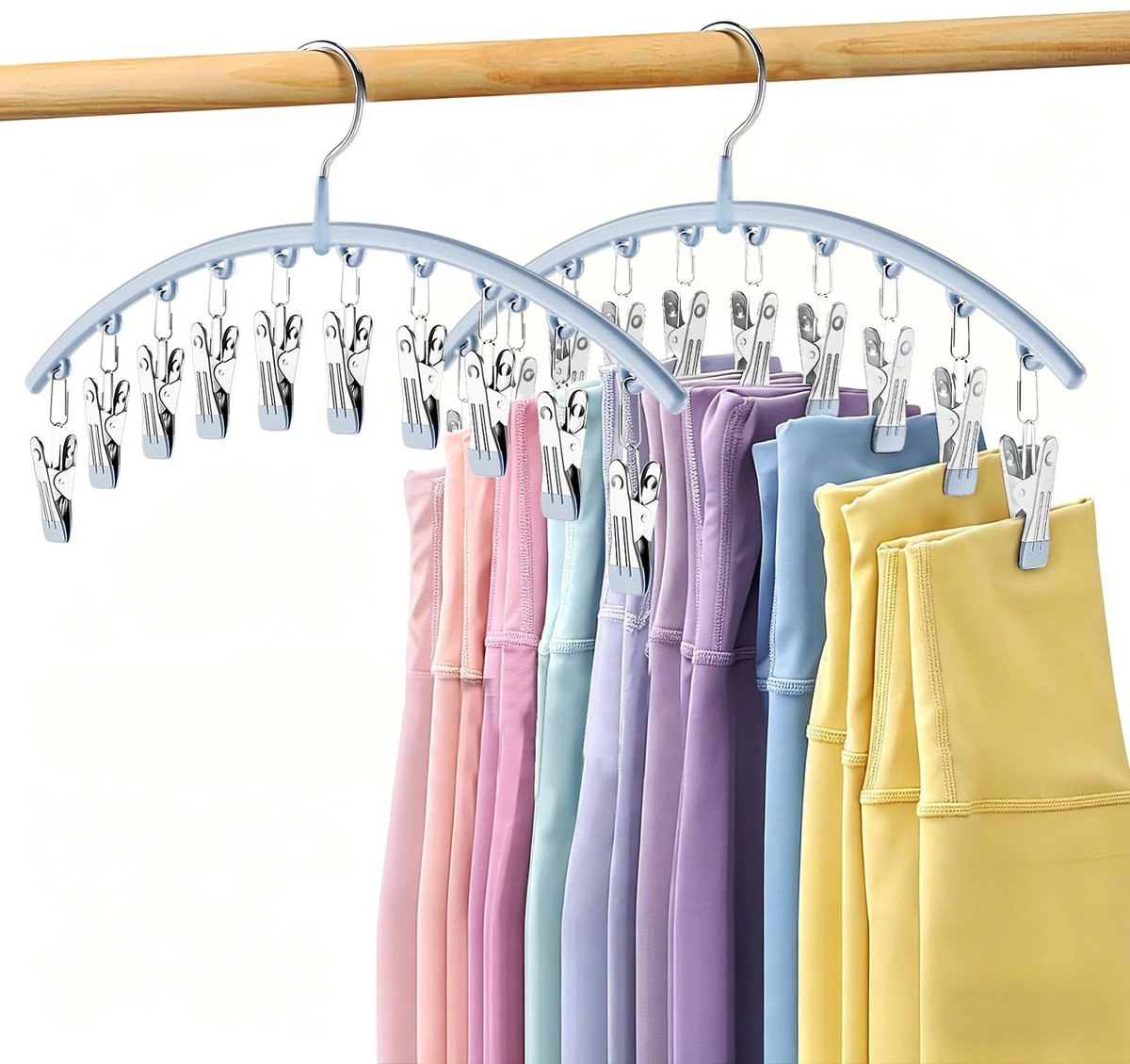 Omgoods - Leggings Organizer met 10 Clips voor Efficiënte Opberging van Kleding