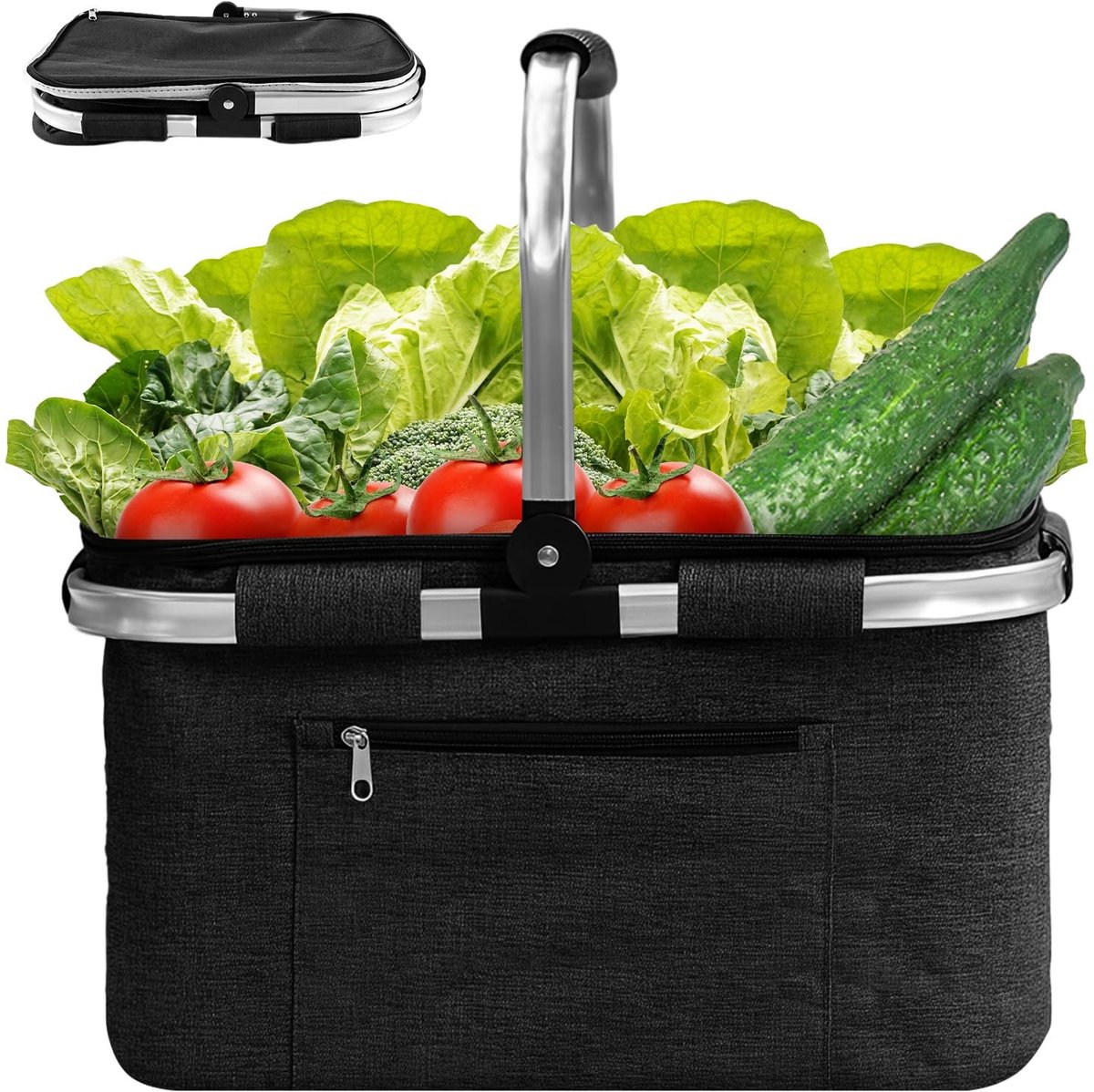 Omgoods - Vouwbare Winkelmand 33 Liter - Koeltas voor Picknick en Camping