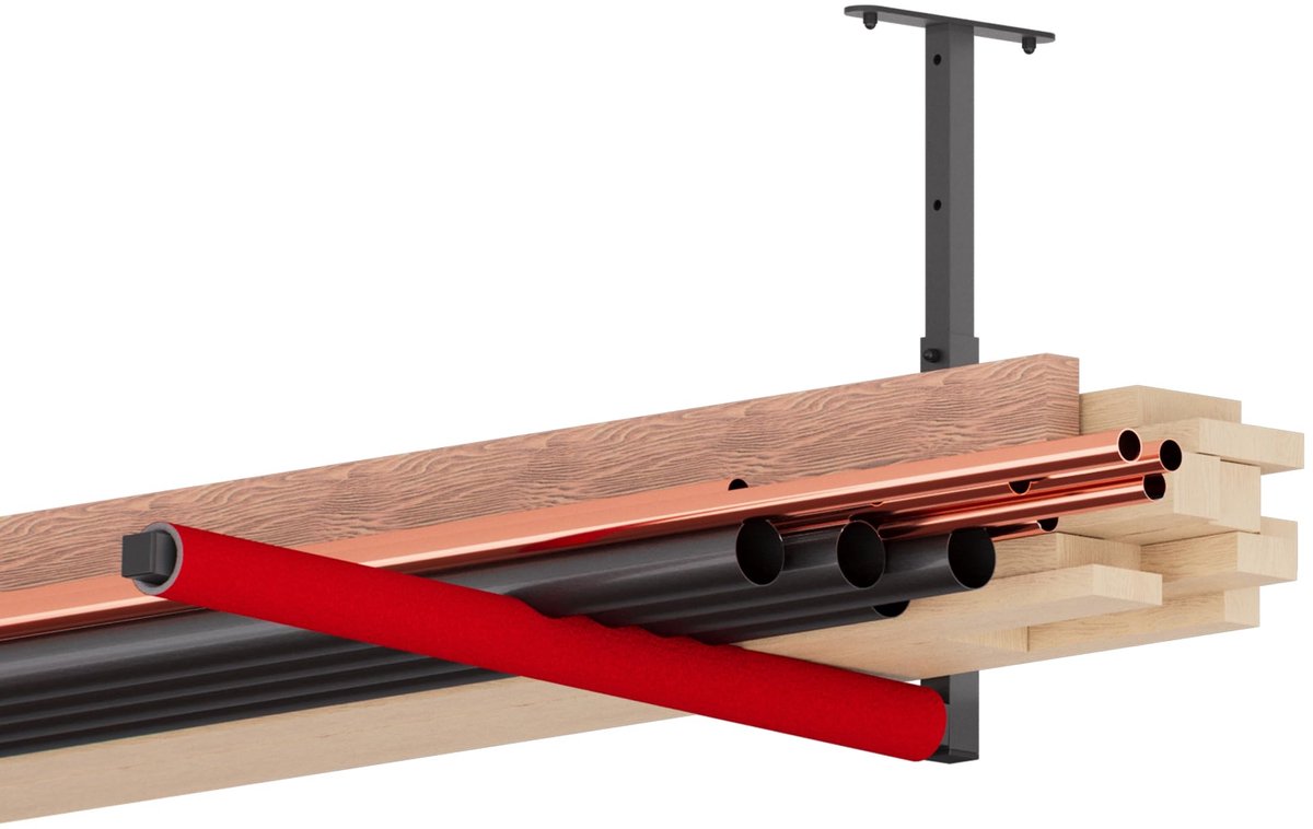 Omgoods - Verstelbare Plafondsteunen voor Opslag van Ladders en Gereedschap