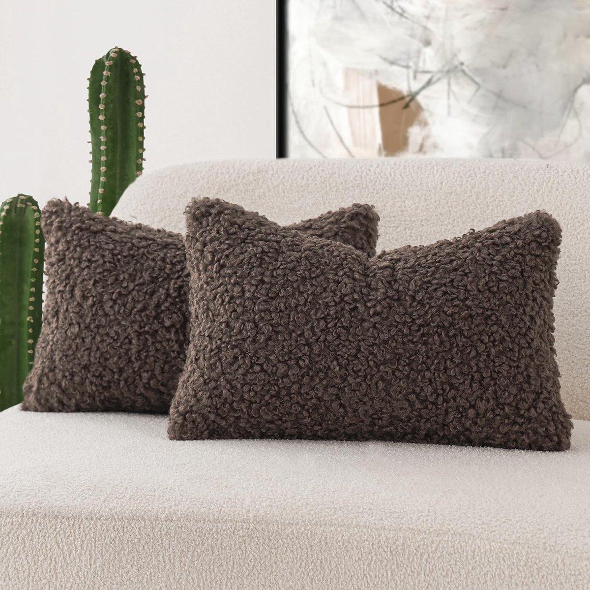 Omgoods - Set van 2 Decoratieve Kussenslopen van Neppels
