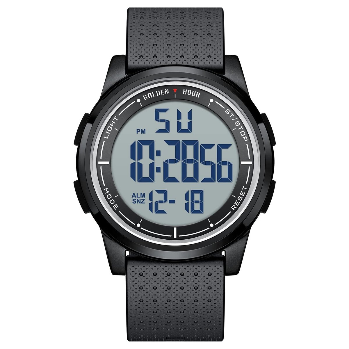 Omgoods - Ultrathin Sporthorloge met Waterdichte Rubber Band en Groot Display