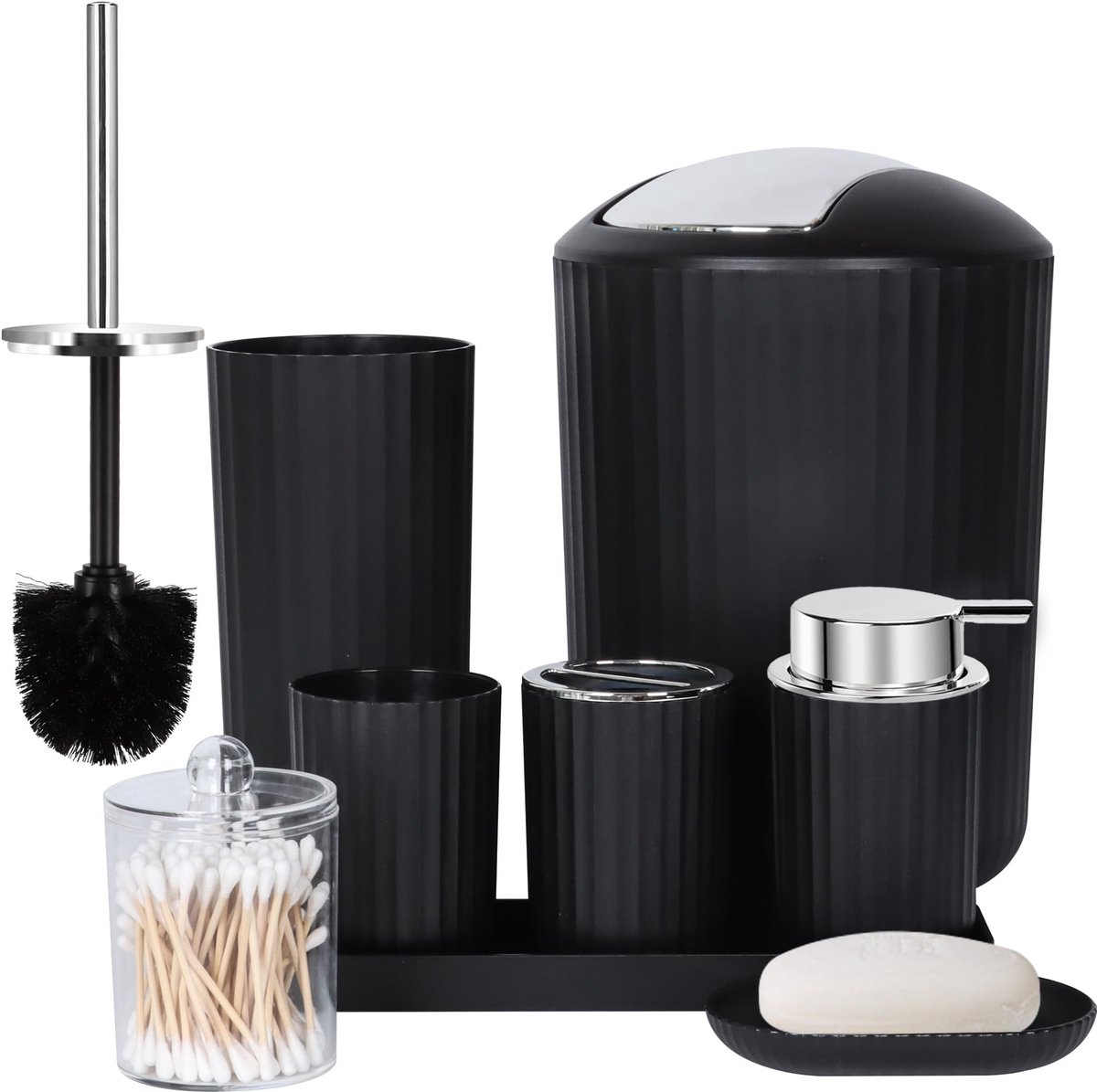 Omgoods - 8-delige Badkamer Accessoire Set