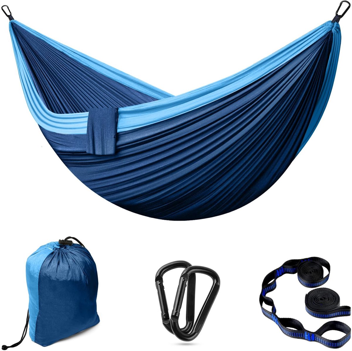 Omgoods - Ultralichte Hangmat voor 2 Personen - Draagvermogen tot 300 kg