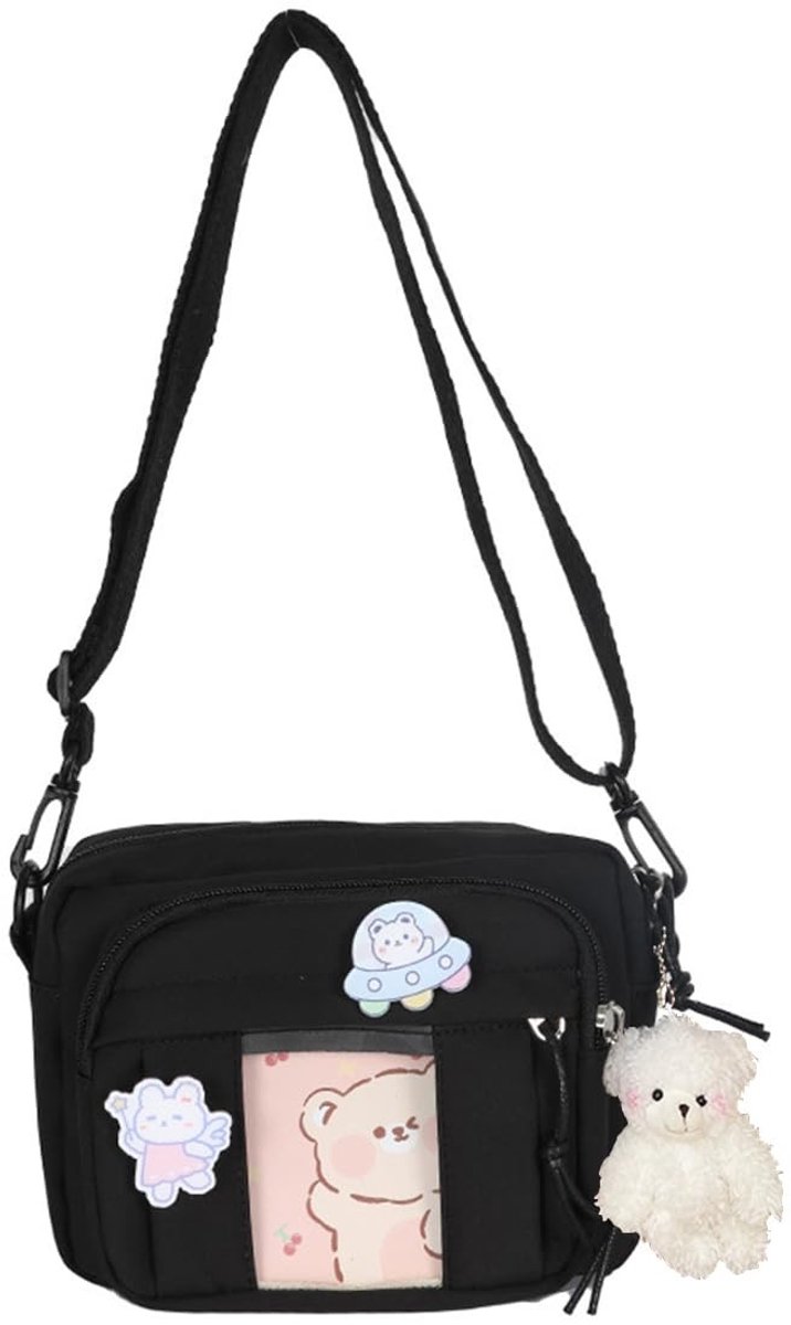 Omgoods - Schoudertas met Berenhanger voor Meisjes