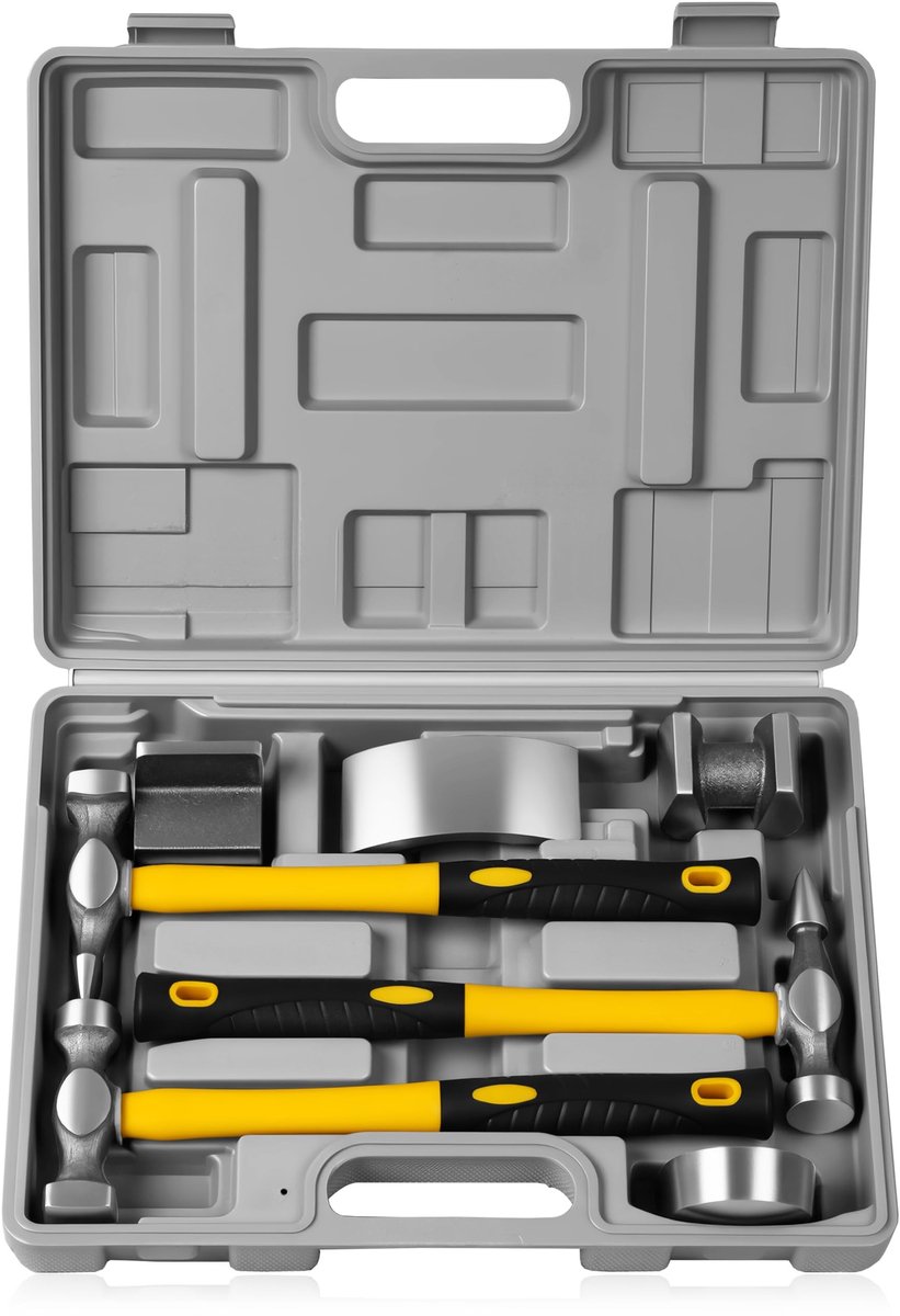 Omgoods - Set van 7 Hammers voor Auto Lichaamsreparatie