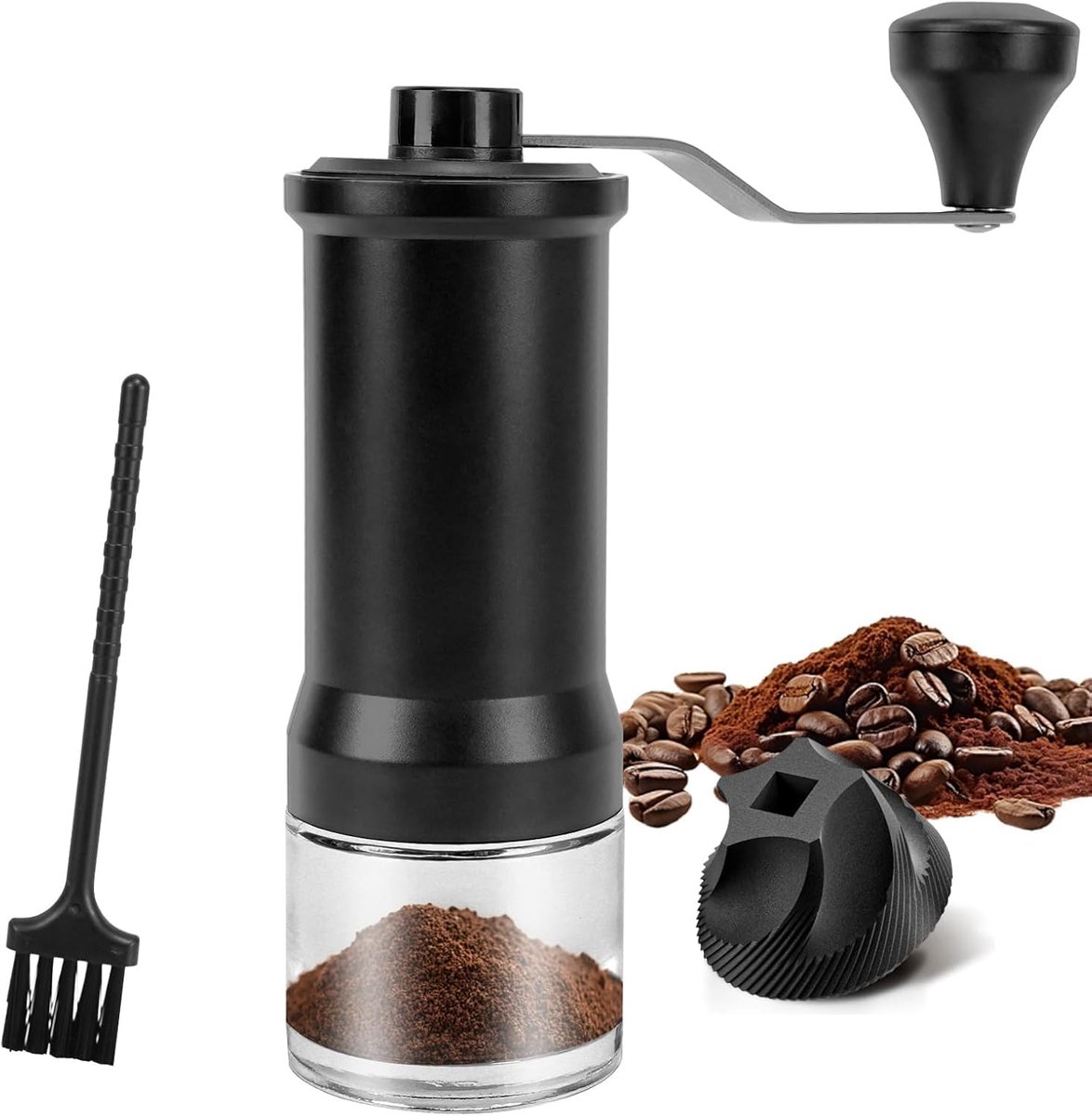 Handmatige koffiemolen – nauwkeurige keramische kegelmaler – handmatige koffiemolen – voor French press en moka-koffiepot.