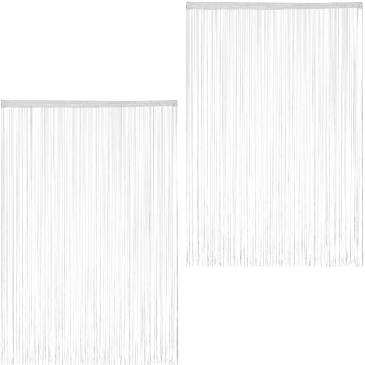 Omgoods - Set van 2 Draadgordijnen met Tunnel 145 x 245 cm