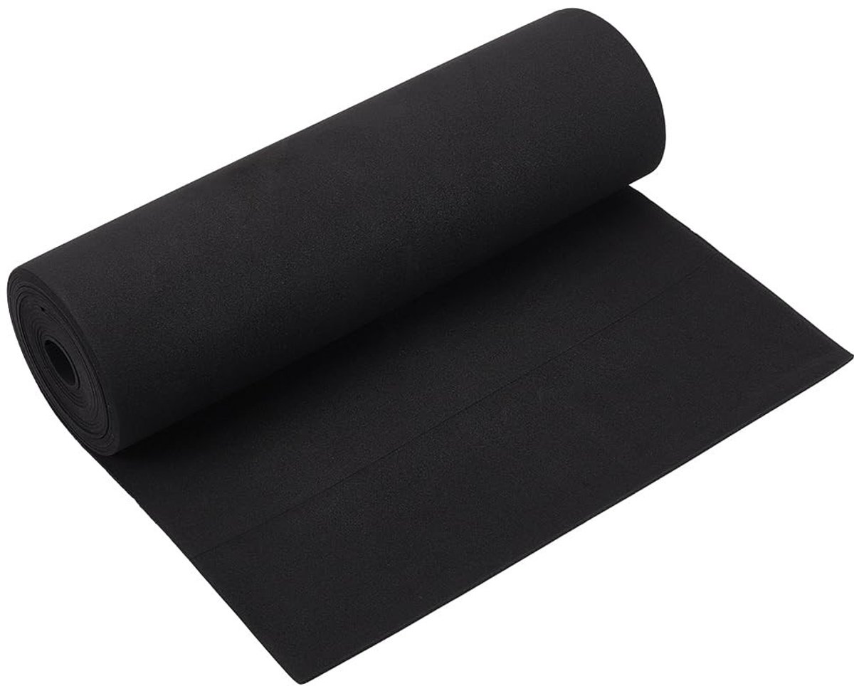 Omgoods- Schuimplaat hoge dichtheid - EVA-schuim 3 m - 2 mm dik - zwart - groot schuim - doe-het-zelfprojecten - kunsthandwerk - Schuimrubber