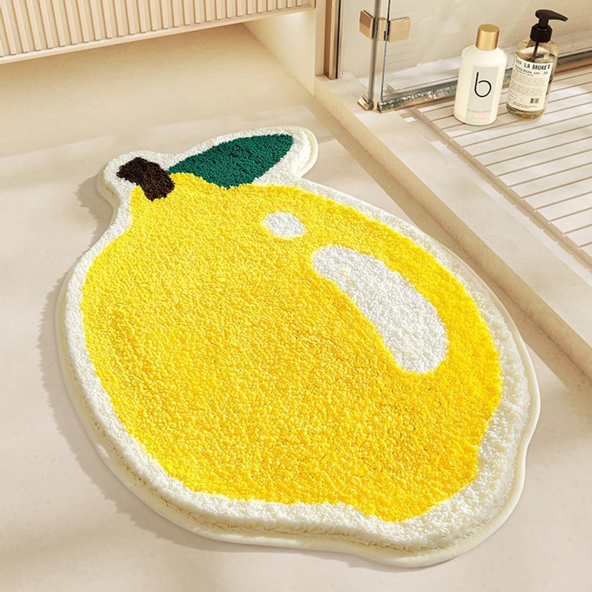 Omgoods - Antislip Badmat 80 x 60 cm met Fruitvorm