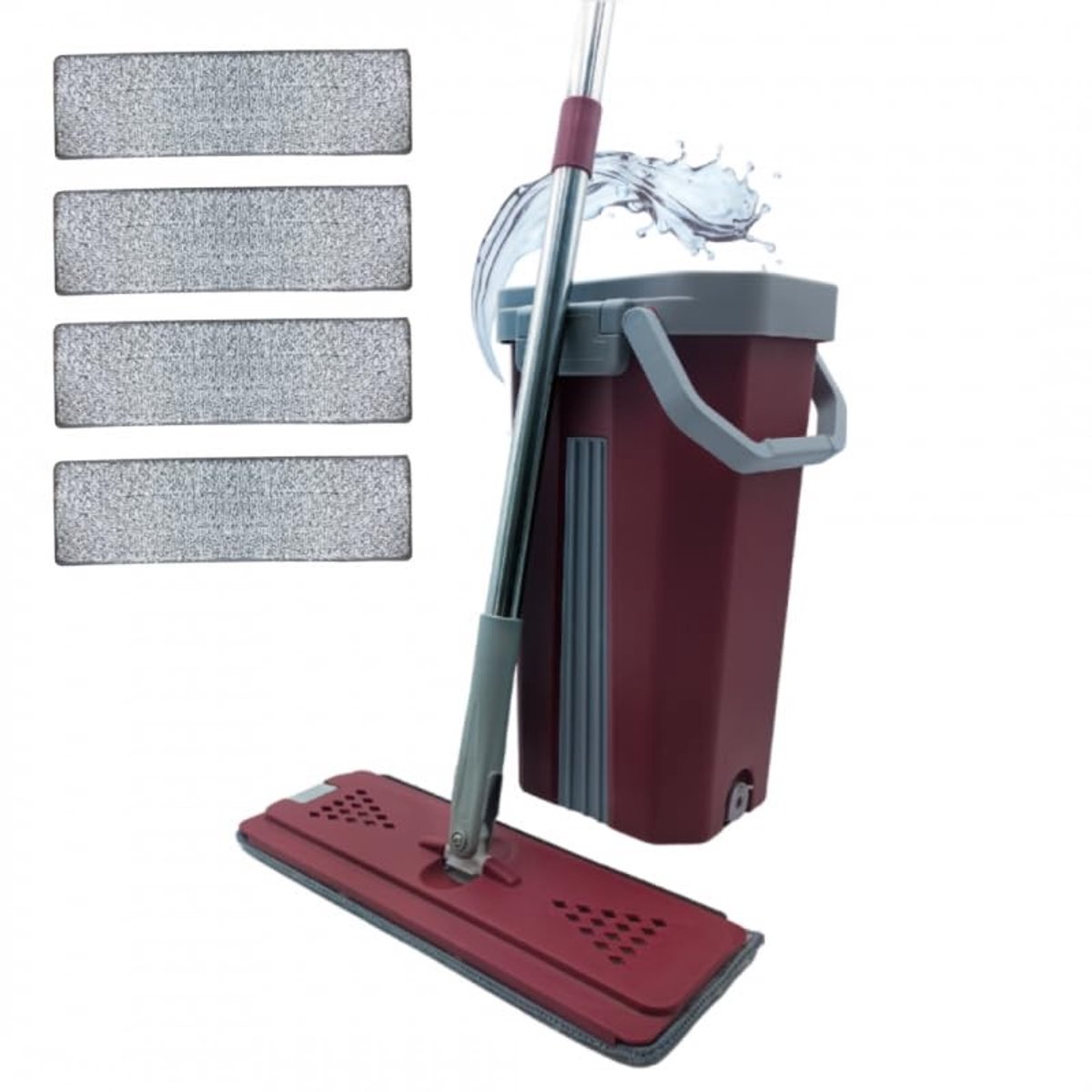 Omgoods - Vloermop met 2 Compartimenten voor Efficiënt Schoonmaken