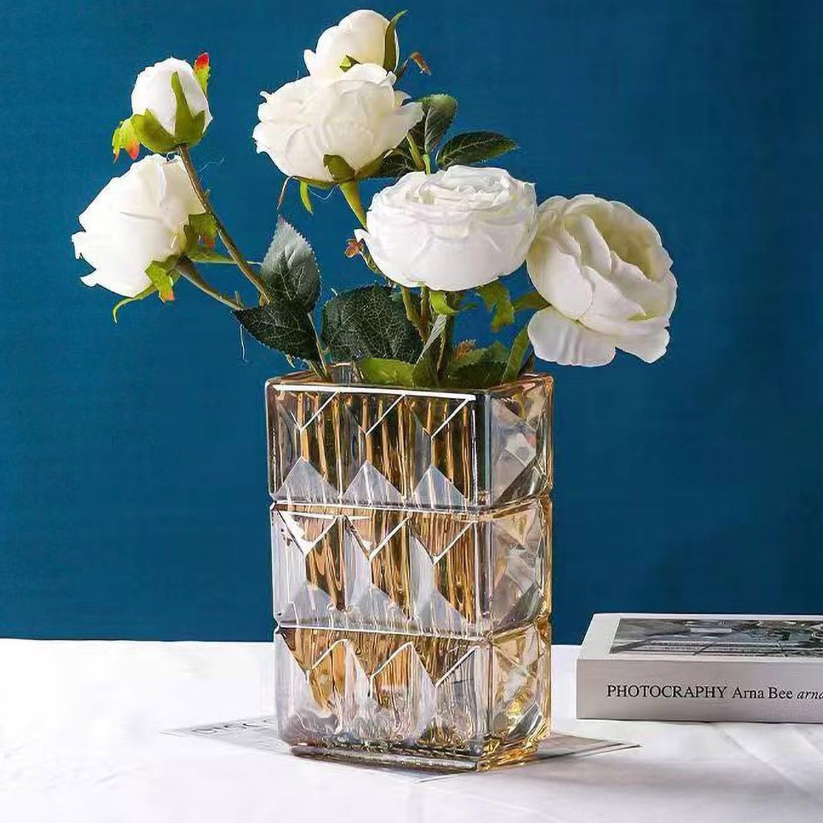 Omgoods - 20 cm Kristalglazen Vaas voor Bloemen