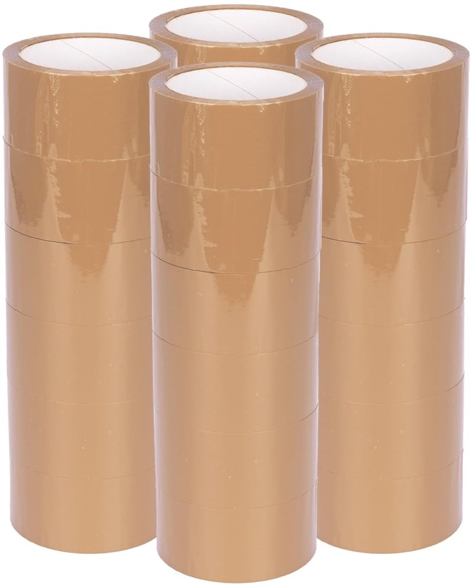 Omgoods - PP Verpakkingstape 50 mm x 66 m Bruin, 24 Rollen
