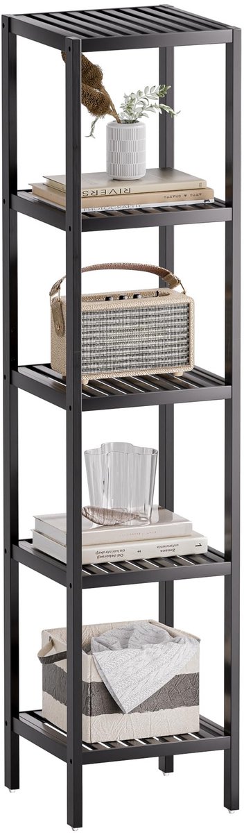 Omgoods - 5-Tier Bamboe Opslagschap voor Badkamer en Keuken