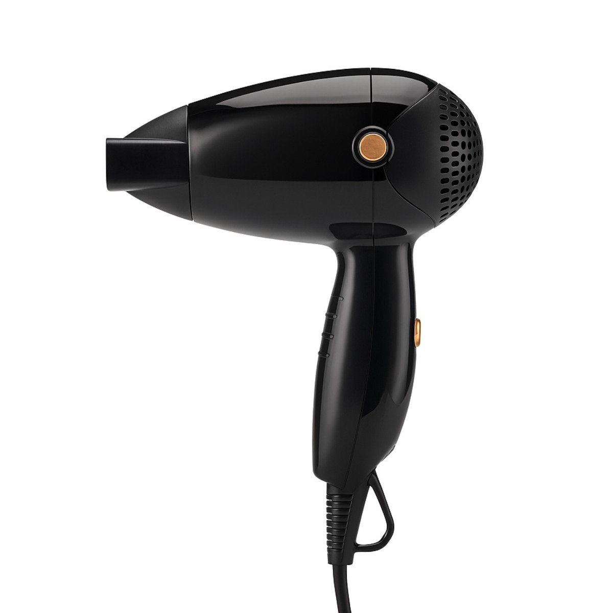 MEXX Mini Reisföhn 1200W – Kleine Haardroger met Blaasmond – Föhn met Ophanglus en Oververhittingsbeveiliging – Reishaardroger voor Onderweg – 22x15x8cm – Zwart