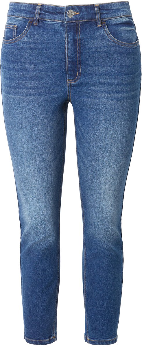 Studio Untold - Dames - Skinny-jeans slim legs stretch 5-pocket - Donkerblauw denim - Maat 46