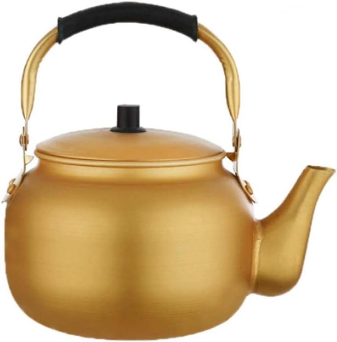 Waterkoker Aluminium - Theepot Kookplaat - Water Koken - Grote Capaciteit - 0.75L - 10L - Goudkleurig