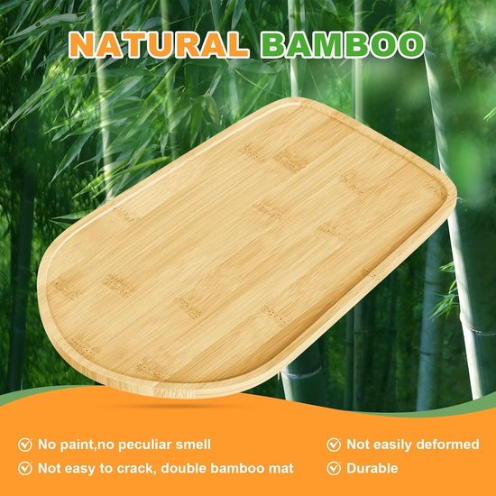Mixer Mat - Apparaat Slider - Keukenwerk Vereenvoudigen - Soepele Verplaatsing - 34 x 21 cm - Natuurlijk — afbeelding 3